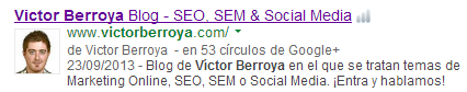 Google Authorship Victor Berroya