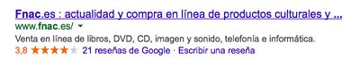 Valoraciones - Rich Snippets